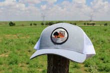 Load image into Gallery viewer, Spring Creek Texas Beef Heather Gray/White Trucker Cap with Patch
