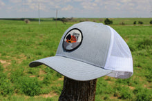 Load image into Gallery viewer, Spring Creek Texas Beef Heather Gray/White Trucker Cap with Patch
